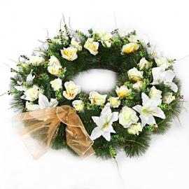 Mourning wreath Rozlúčka v bielom