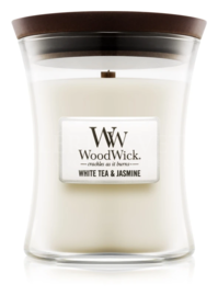 Candle Woodwick® Medium Jar White Tea & Jasmine