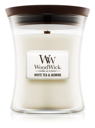 Candle Woodwick® Medium Jar White Tea & Jasmine