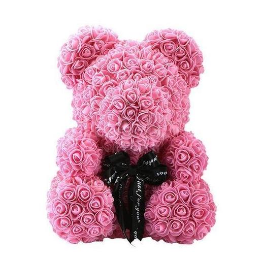 Rose Teddy Bear - Pink