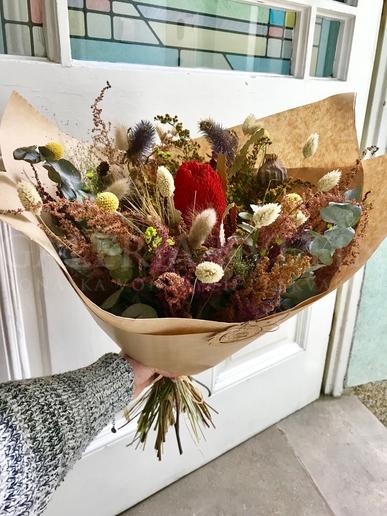 Bouquet from dried flowers