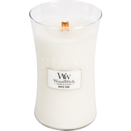 Candle Woodwick®  big jar White Teak