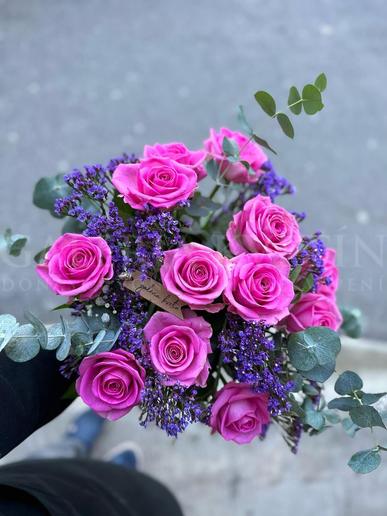 Pink roses bouquet 5-20